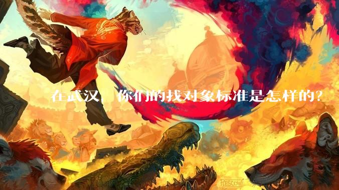在武汉，你们的找对象标准是怎样的？